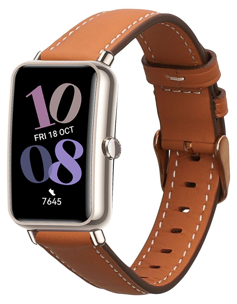 kwmobile Echtleder Uhrenarmband für Huawei Watch Fit mini Produktbild 