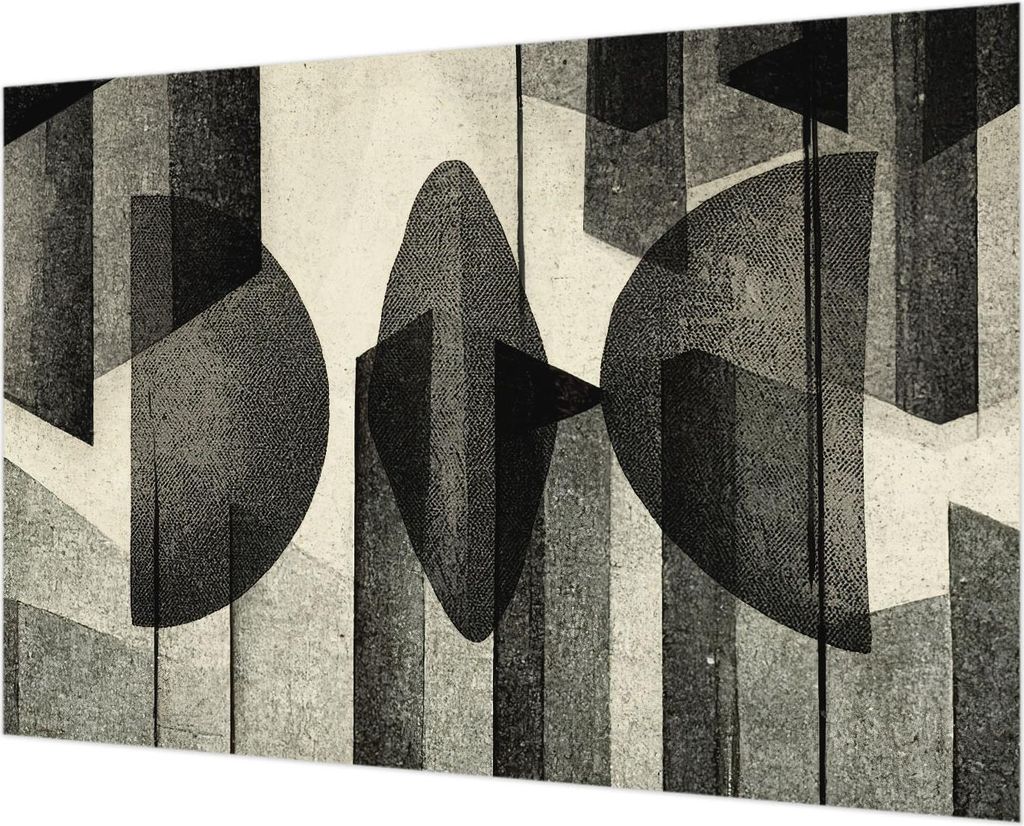 Wandtapete - Dekorative Tapete für Wohnzimmer - Tapetenfolie für Wanddekoration - 152x104 cm - Geometrische Formen