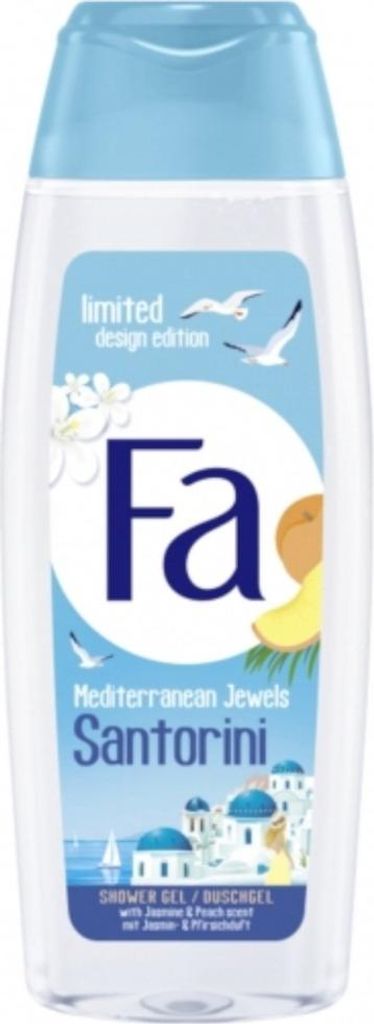 Fa - Duschgel - Mediterranean Jewels Santorini - Erfrischend & Feuchtigkeitsspendend - Beruhigend - 250 ml - 1 Stück