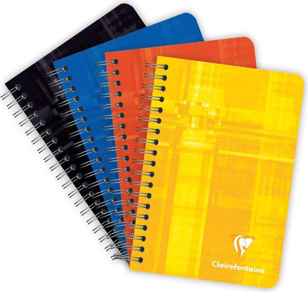 Clairefontaine 5x Notizbuch 9x14cm, 90 Blatt 90g, kariert Sortiert 8502C