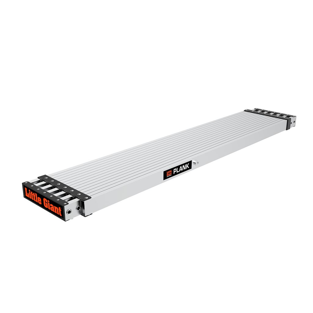 A silver plank product with black and orange branding, isolated on a white background.