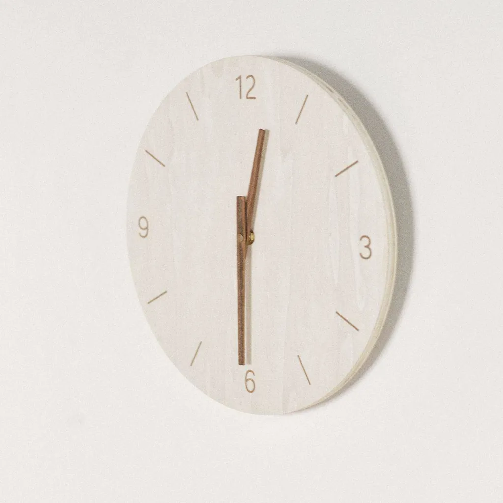 Horloge murale SIMPLICITY 30 cm - Finissez-en avec le bruit du tic-tac