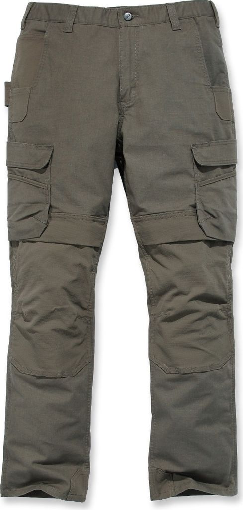 Carhartt Herren-Arbeitshose Relaxed Fit Mit Cargo-Taschen 103335, Farbe:tarmac, Größe:W42/L32