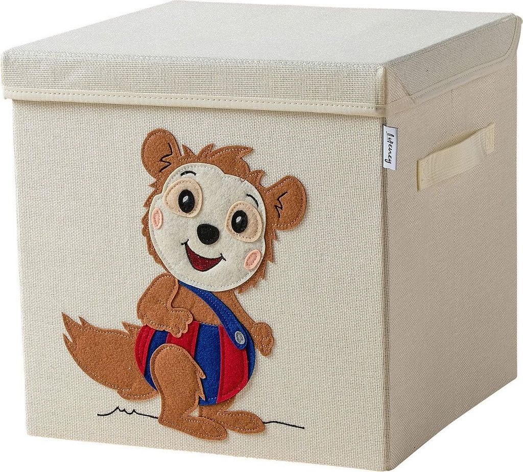Lifeney meets "Bobo Siebenschläfer" Aufbewahrungsbox mit Deckel für Kinder Box mit dem kultigen Siebenschläfer zum Verstauen von Spielzeug 33 ...