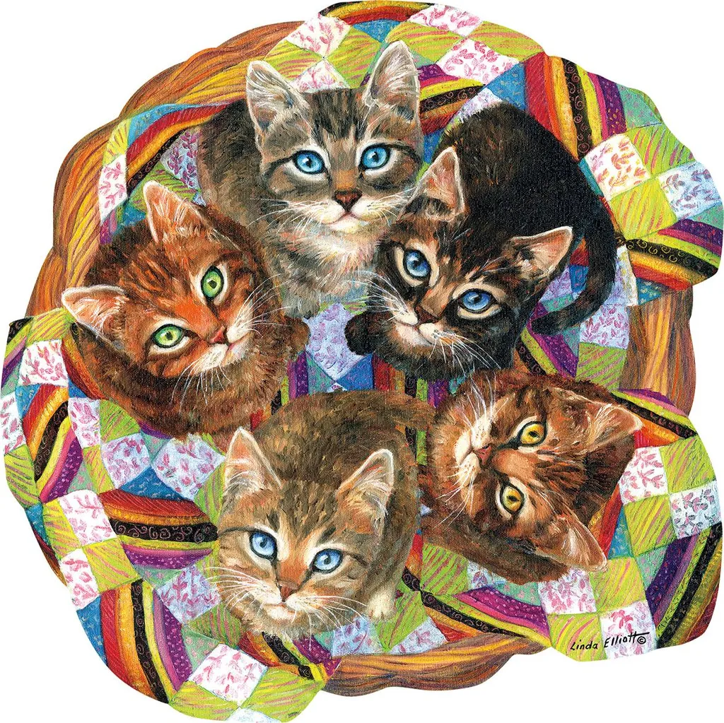 Puzzle pour adulte 750 pièces chats SunsOut décoration murale et loisir