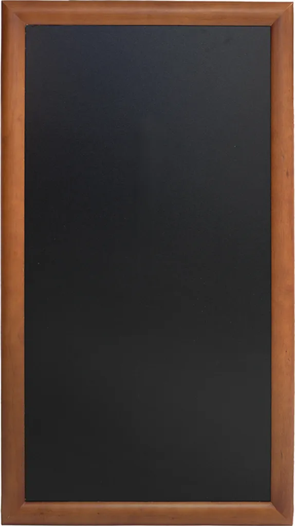 Securit Tableau Blanc Mural LONG 56x100 cm Marron Foncé pour Bureau