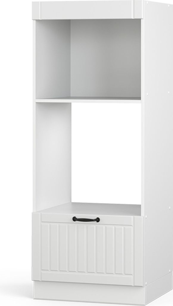 Mikrowellenschrank Vicco Fame-Line Weiß Landhaus 60 cm offen, Model 38535