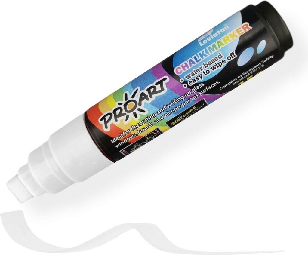 Marker kredowy biały 15g do tablic i szkła D.RECT Produktbild 