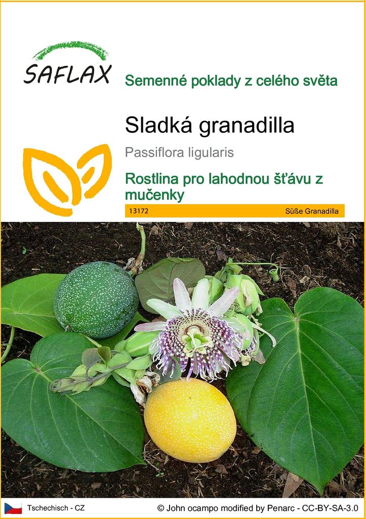 SAFLAX - Sladká granadilla - Passiflora ligularis - 20 Obrázek produktu 