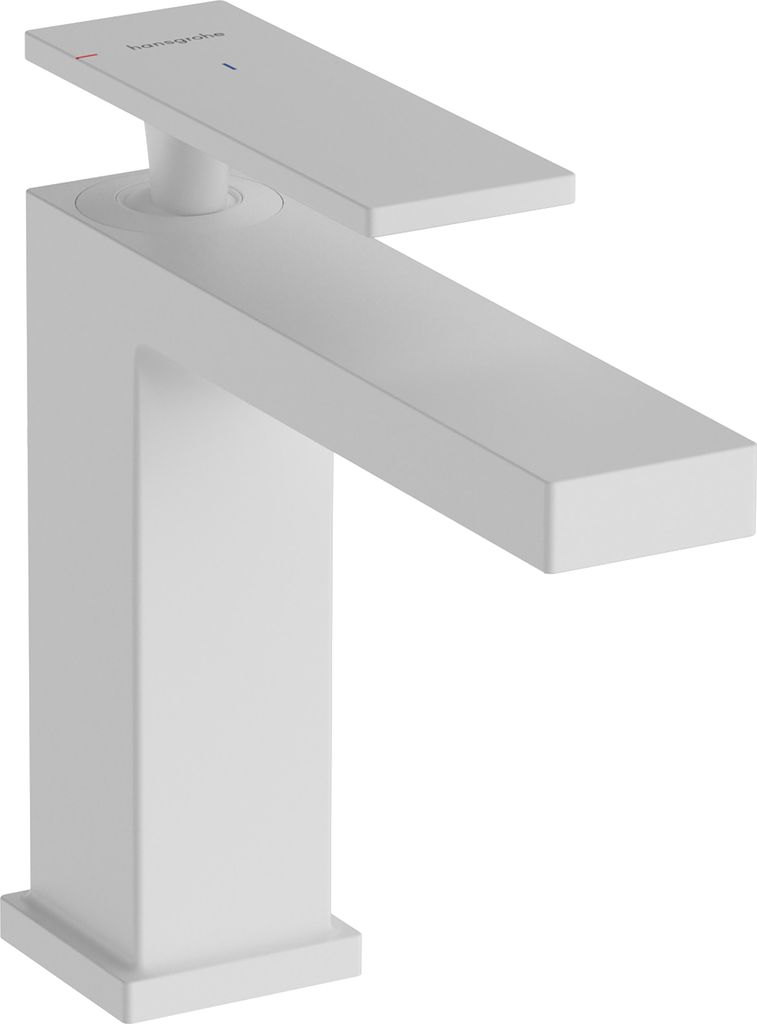hansgrohe Tecturis E Einhebel-Waschtischmischer 110, Ausladung 144mm, Zugstangen-Ablaufgarnitur, CoolStart, 73018700