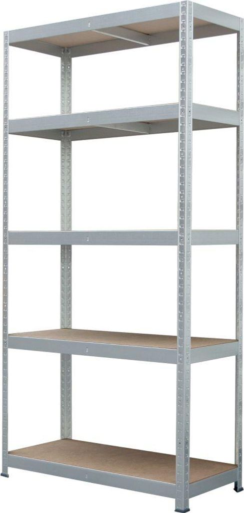 Metallsteckregal 180 x 90 x 40 cm 5 Holzböden 875 kg Produktbild 
