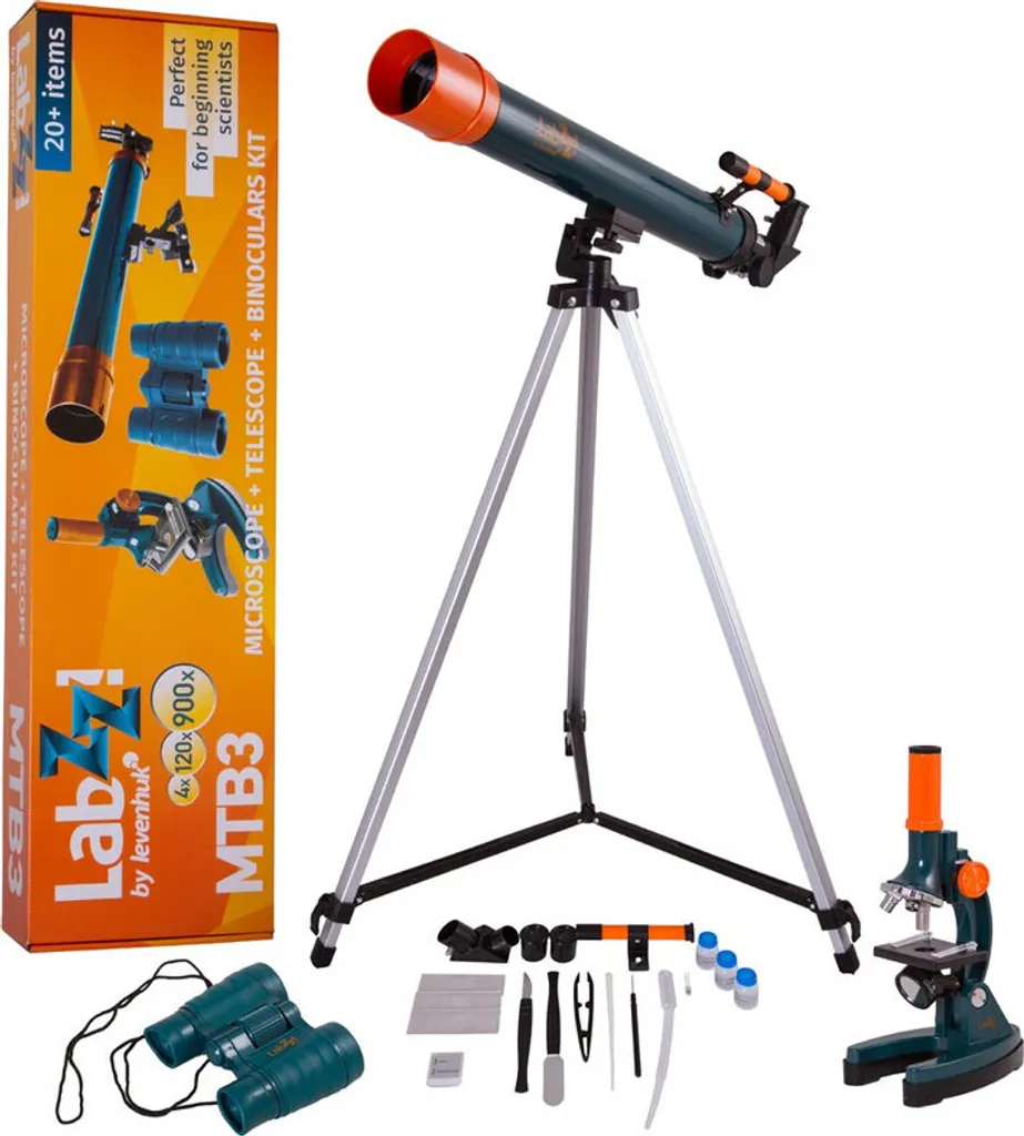Coffret d'instruments d'optique Levenhuk LabZZ MTB3 - Microscope/Télescope