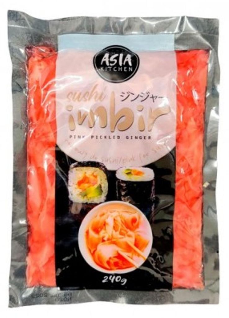 Gingembre mariné rose, 240 g - Asia Kitchen Image du produit 
