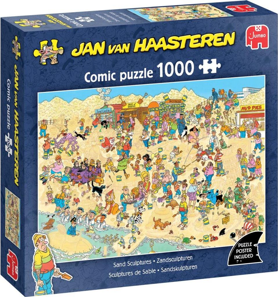 Jan van Haasteren - Sandskulpturen - 1000 Teile, 1000 Produktbild 