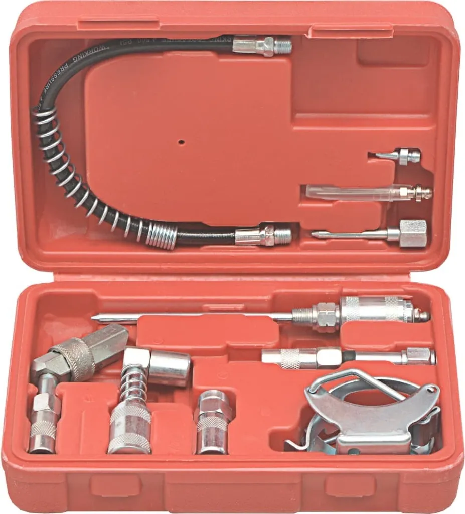 Kit 11 Accessori Ingrassaggio Professionale vidaXL - Ferro Robusto