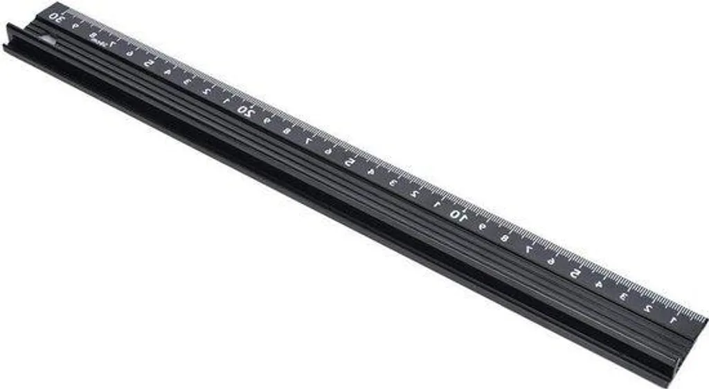 Règle aluminium 30 cm idéale pour la découpe, le dessin et le bricolage