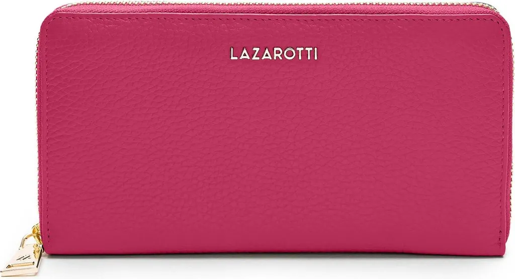 Portefeuille Femme Rose Cuir Véritable Idéal pour Organiser 16 Cartes