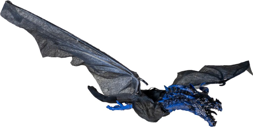 Fliegender Drache 130cm mit Bewegung, Sound & Licht als Halloween Animatronic