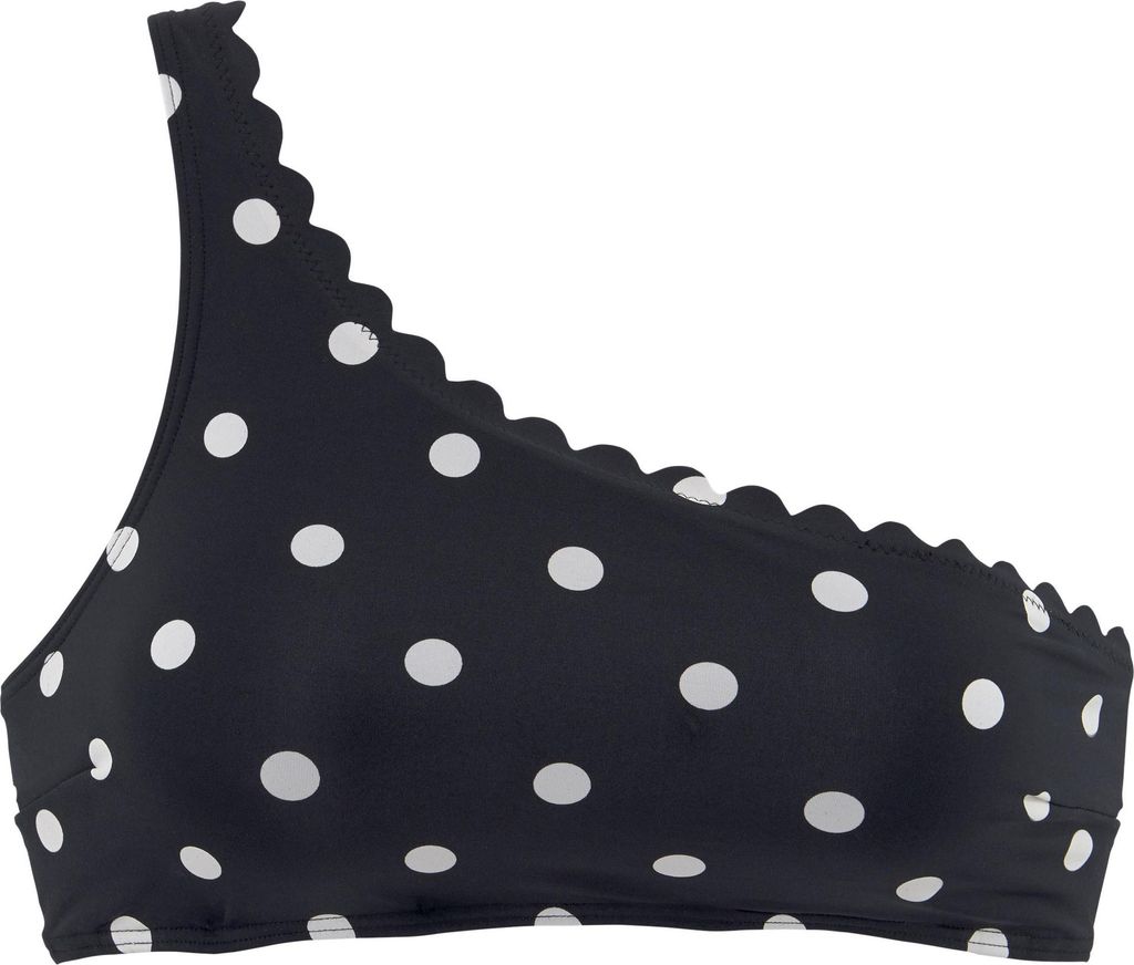 LASCANA Bustier-Bikini-Top schwarz-weiß Größe 40 Cup C/D