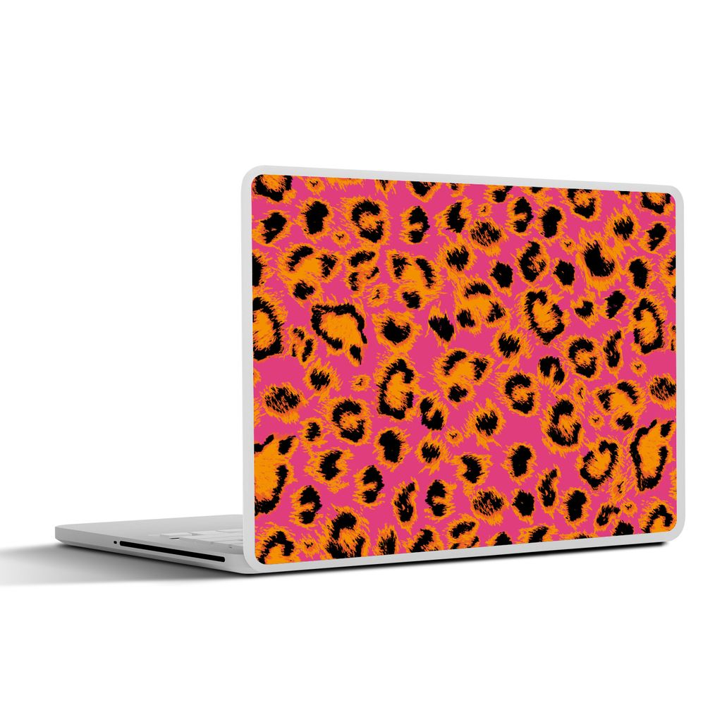 MuchoWow Laptop Aufkleber Sticker Cover Design - Pelz - Leopardenmuster 30x22 cm - Laptop-Sticker