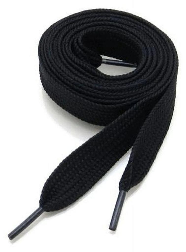 schnuersenkel flach breit 2cm schwarz
