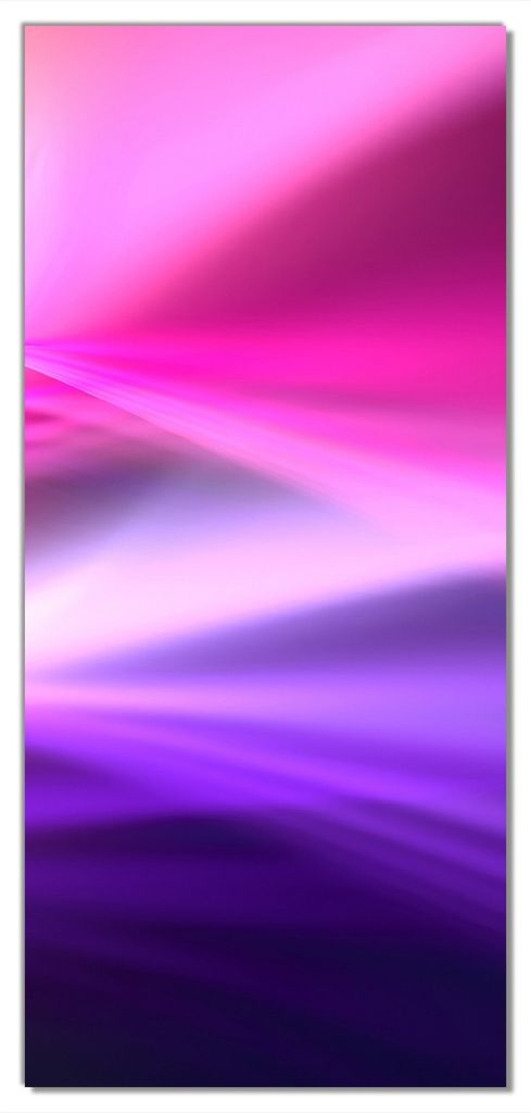 Wallario selbstklebende Türtapete 93 x 205 cm - Abstrakte Formen und Linien in pink lila - Abwischbar, rückstandsfrei zu entfernen