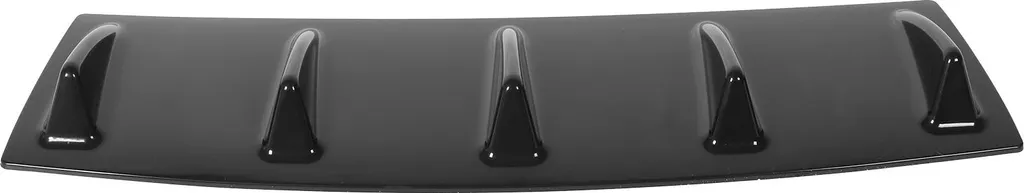 Spoiler diffusore labbro paraurti posteriore, resistente alle intemperie, nero lucido, universale per la modifica dell'auto, 5 alette