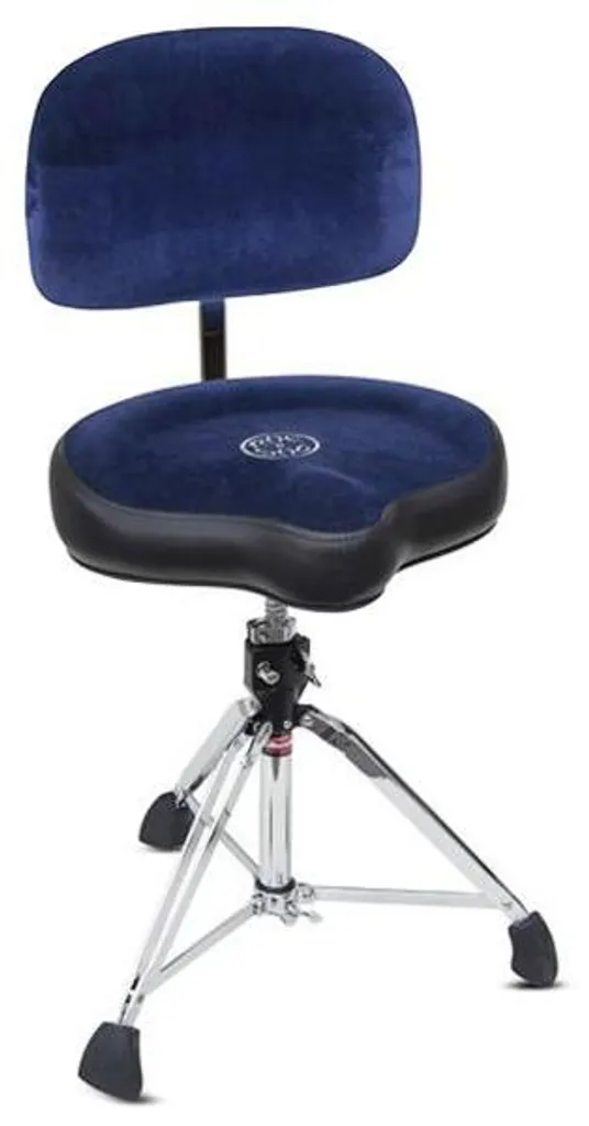 Tabouret de Batterie Ergonomique Roc-n-Soc avec Siège-selle Bleu