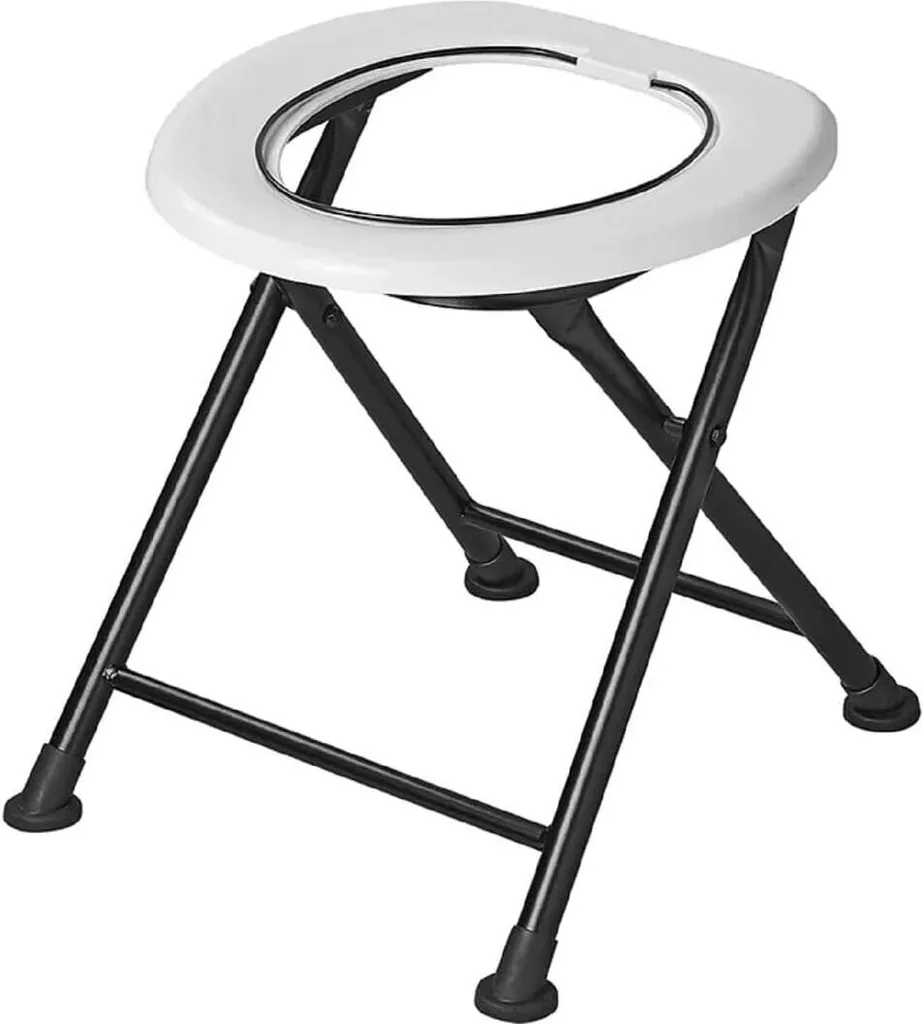 Toilette de camping pliable pour voyage en voiture et festival outdoor