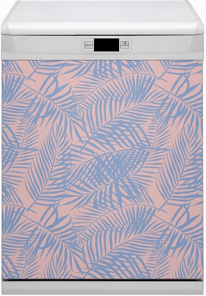 Magnetmatte Geschirrspüle Abwaschbar Küche Magnete Nachbildung 60x70 cm - Palmenblätter