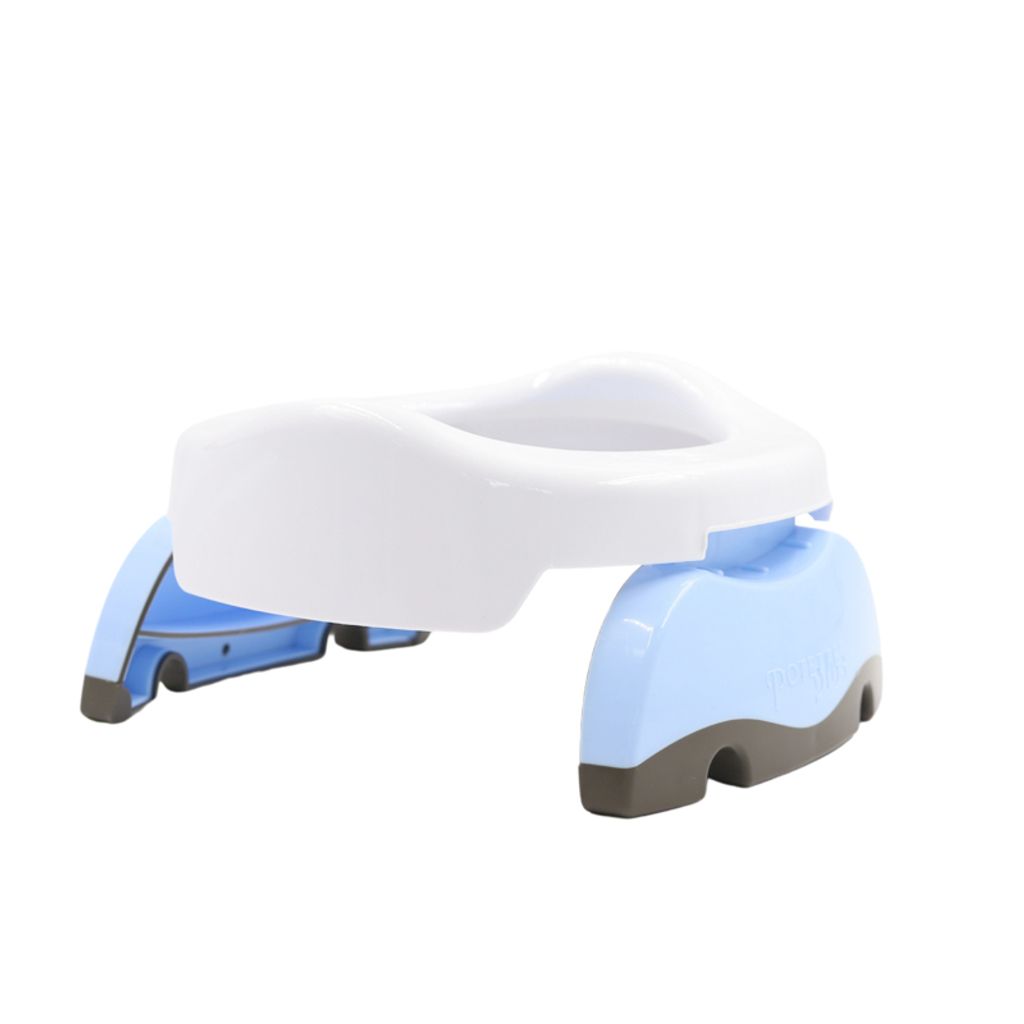 2in1 POTETTE TRAVEL POTTY Toilettensitzbezug weiß und blau