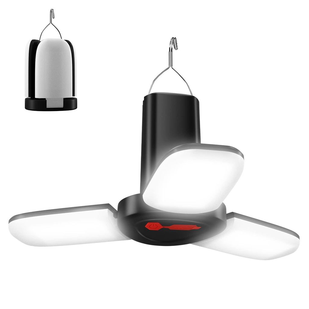Campinglampe Tragbar - Camping Zubehör, LED Camping Laterne Mini Faltbar, Outdoor Lampe für den Garten, Zeltlampe Camping Licht für Camping, Wan...