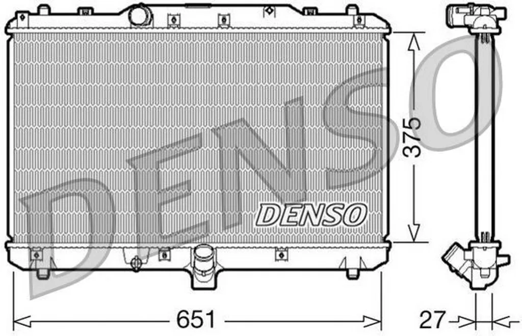 Radiateur de refroidissement Sedici - Fuite Moteur DENSO DRM47022 71746849