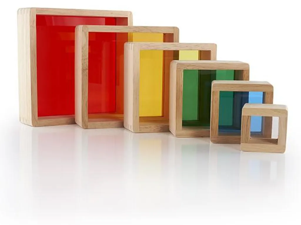 Apprendre les Couleurs et Formes avec la Pyramide de Blocs Arc-en-ciel - 2