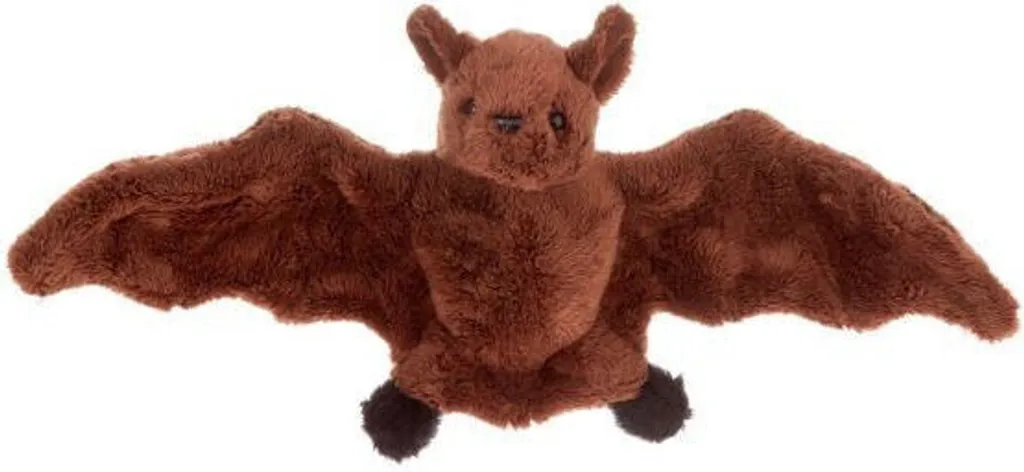 Grande peluche chauve-souris marron 50 cm, mascotte douce pour enfant