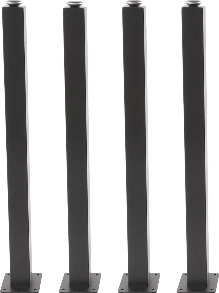 Pied de table métal lot de 2 pour création de mobilier DIY industriel