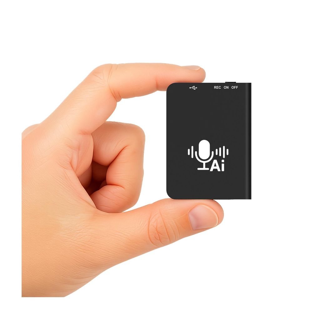 KI-Sprachrekorder – 32GB Kompaktes Digitales Diktiergerät mit App-Steuerung