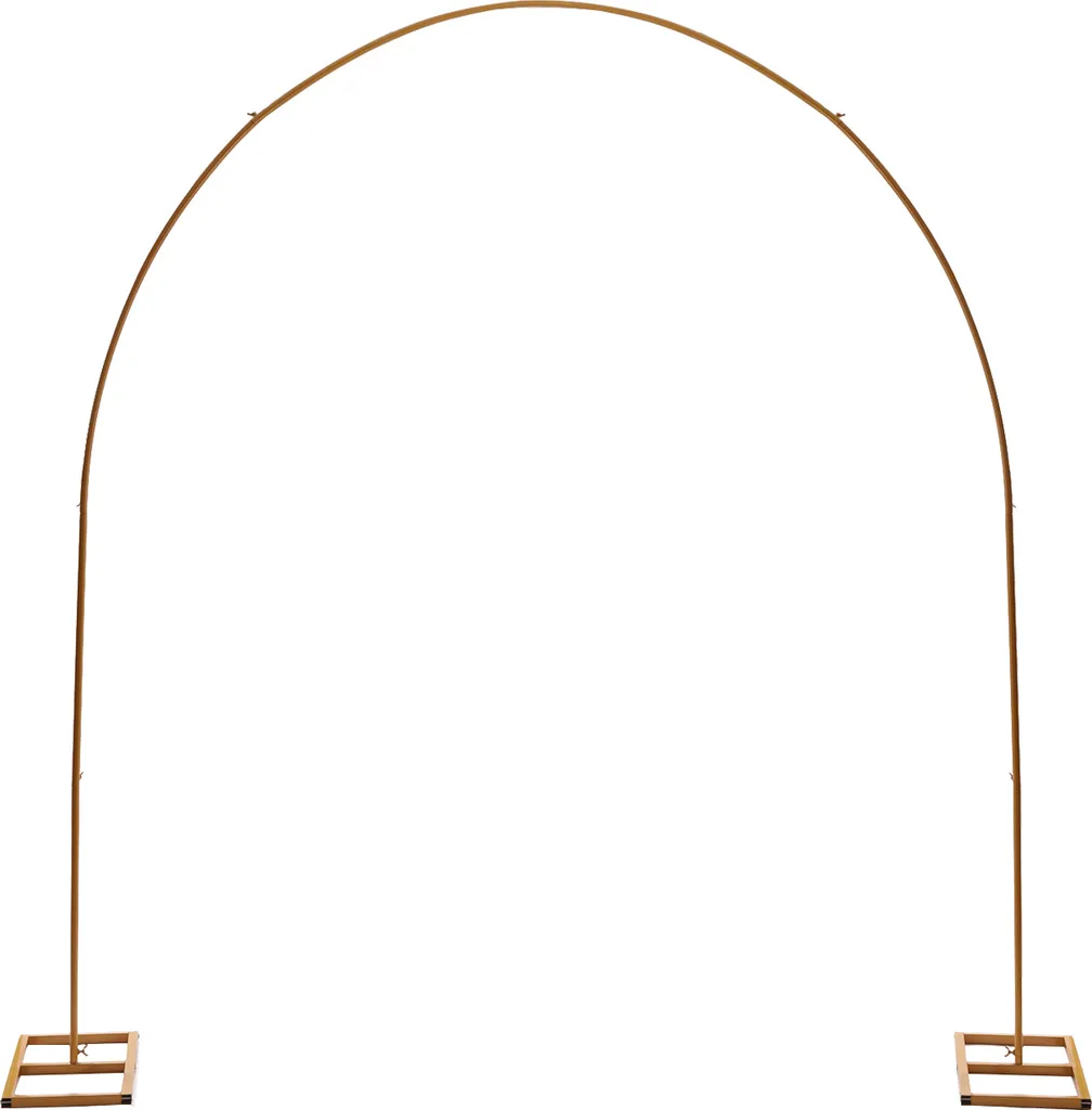 Support Arche Ballon Mariage Or 2m30 en Métal pour Décor de Réception