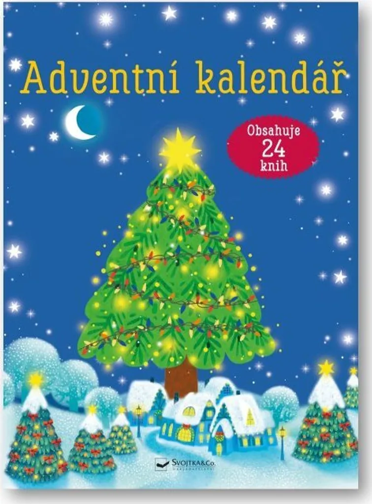 Calendrier de l'Avent avec 24 petits livres de contes Svojtka pour Noël