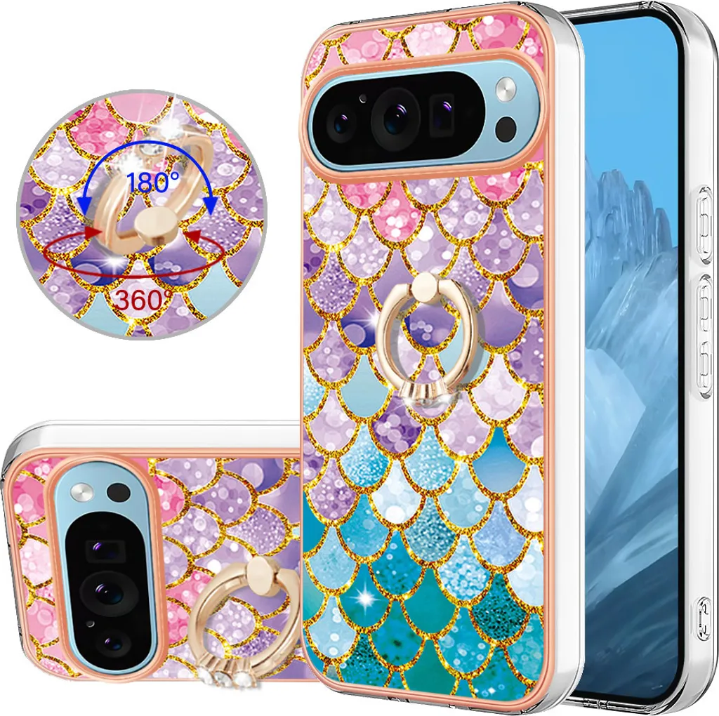 Custodia Slim Pixel 9 Pro: Anello Integrato e Silicone TPU Soft-Touch