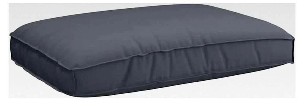 Kissen Anthrazit 120 x 80 x 12 cm Oxford-Stoff, rechteckiges Design, wasserabweisend, für drinnen und draußen, bequem