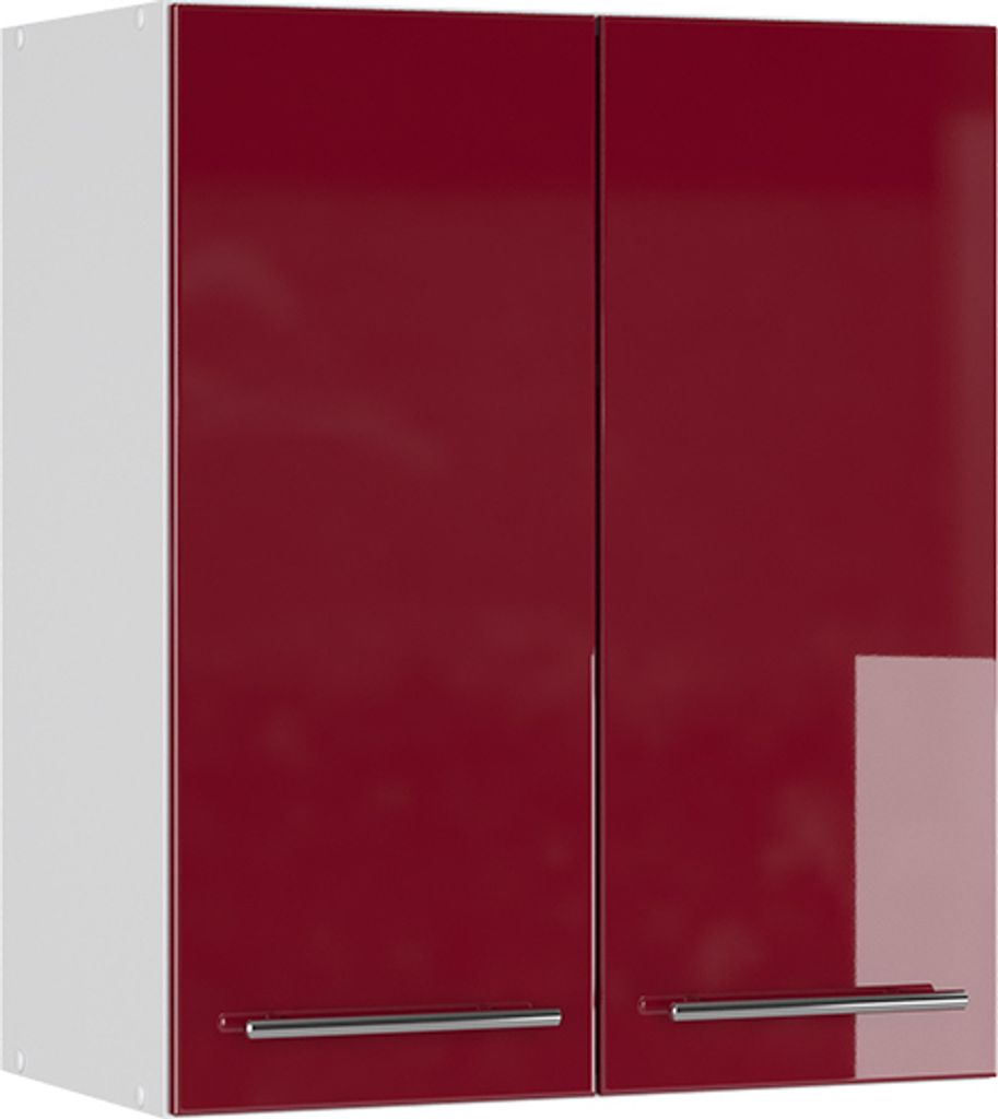 Hängeschrank Vicco Fame-Line Bordeaux Hochglanz 60 cm, Produktbild 