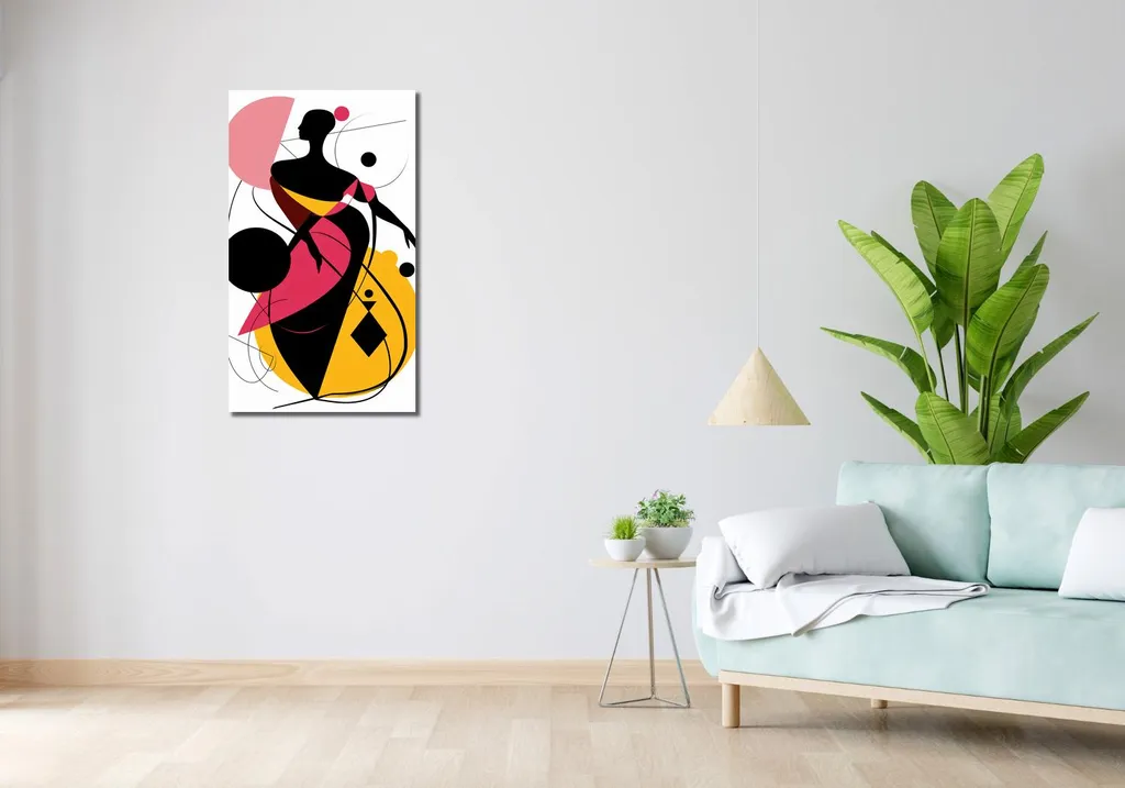 Quadro Donna Silhouette di Grazia 50x90 | Emozioni su Tela Moderno - 2