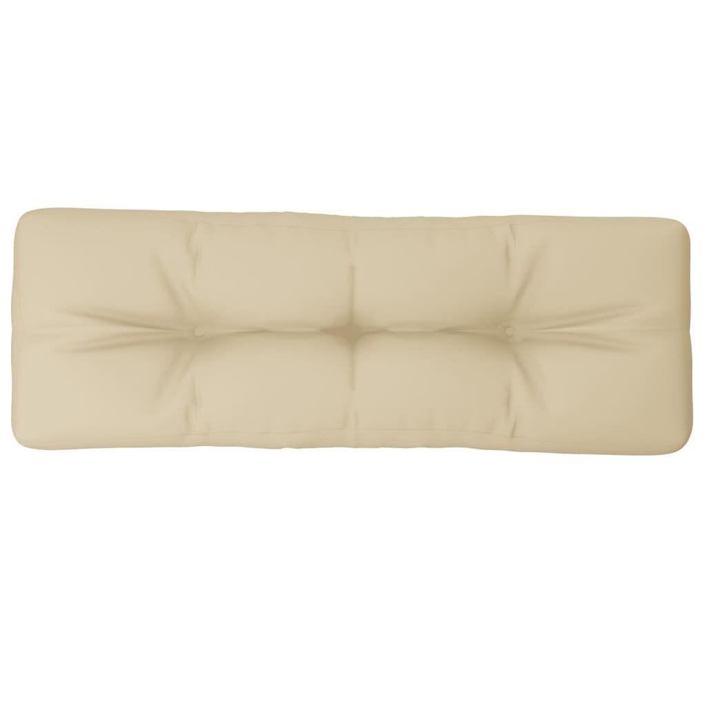 vidaXL Palettenkissen Beige 120x40x12 cm Stoff Produktbild 