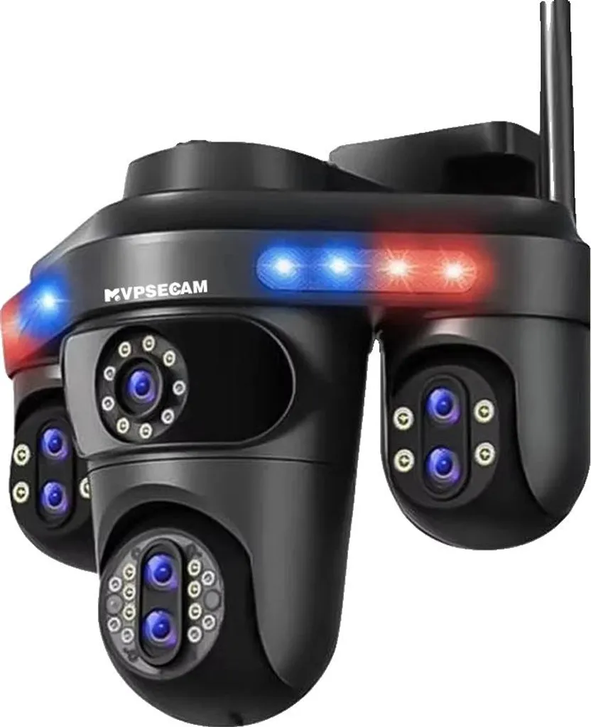 Caméra IP 35MP avec Zoom Optique x10 et Audio Bidirectionnel Noir UE