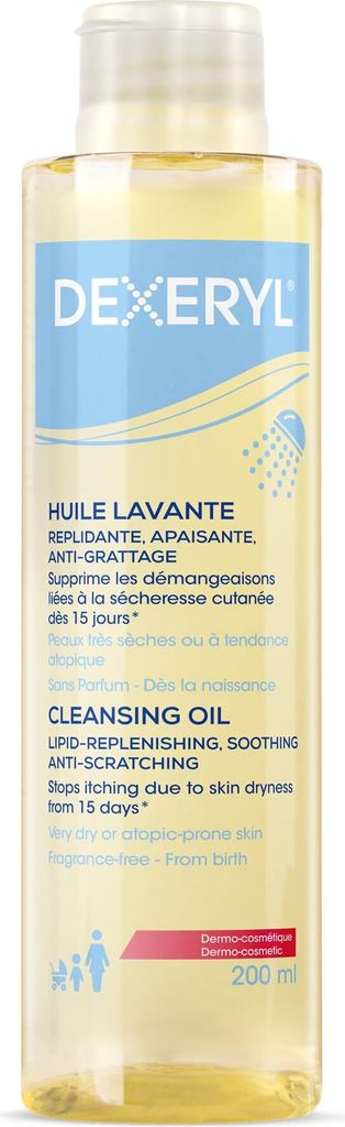 Olio detergente Dexeryl, 200 ml - Trattamento delicato per Immagine del prodotto 