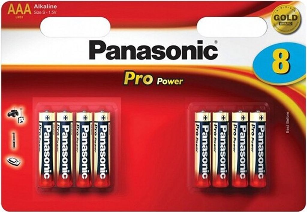 Panasonic Pro Power AAA 4+4 Alkali 1.5V Nicht wiederaufladbare Batterie (136005)