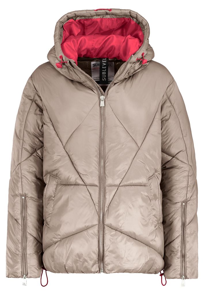 Sublevel Steppjacke mit Kapuze und Reißverschluss für Produktbild 