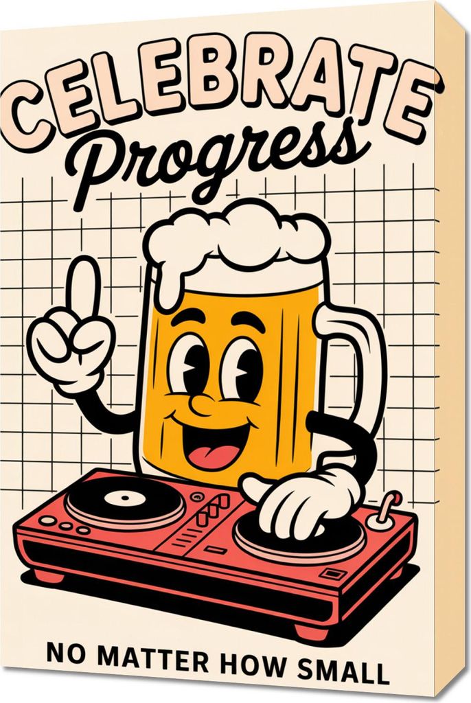 Bild 40x60cm Motivations-Affirmation Retro Vintage Für das Wohnzimmer Celebrate