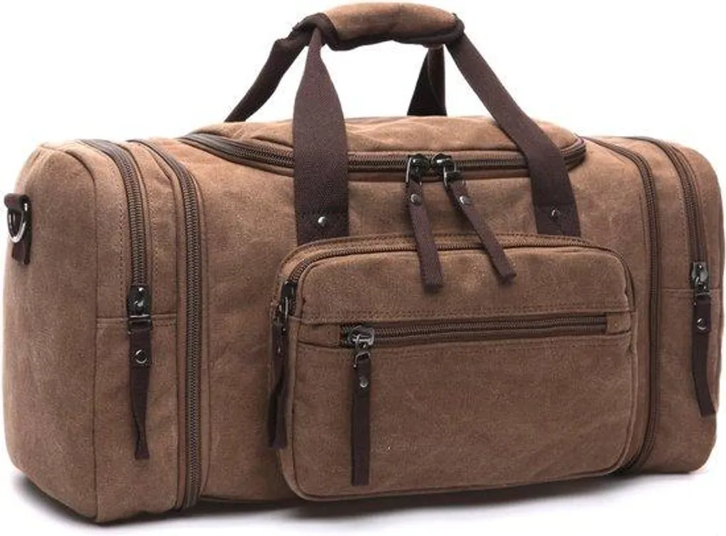 Grand sac de voyage en toile avec compartiment chaussures - Format 50L